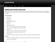 Tablet Screenshot of joxeankoret.com